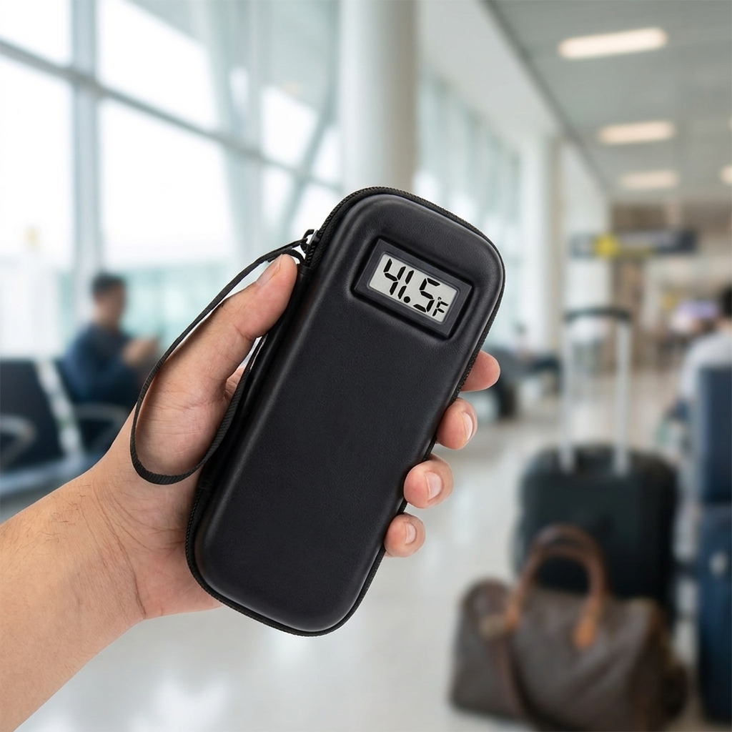 Insulin Cooler Travel Case with Temperature Display