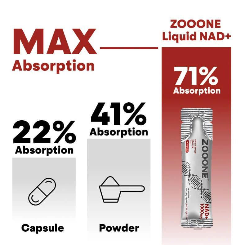ZOONE Liquid NAD+ (1000mg  NAD+ | Naturally Flavored)