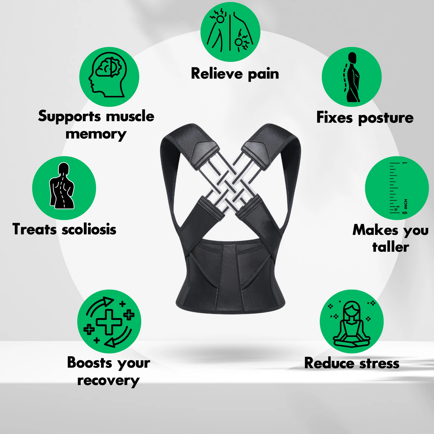 PosturaPro™ – The Original Back Hero (Buy 2, Get 1 FREE) + FREE Gift: Massage Roller 🎁