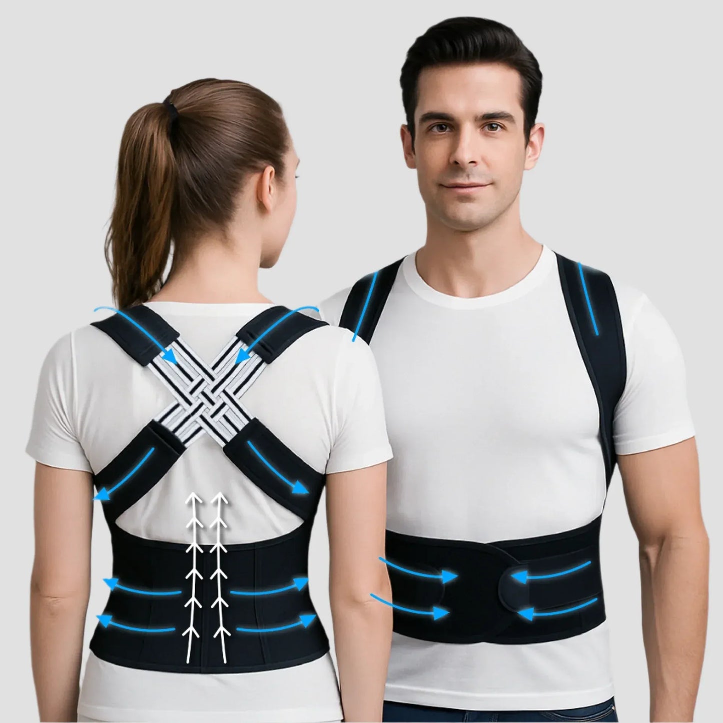 PosturaPro™ – The Original Back Hero (Buy 2, Get 1 FREE) + FREE Gift: Massage Roller 🎁